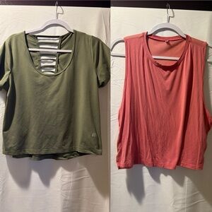 Stylish Olive and Coral Crop Tops for Women